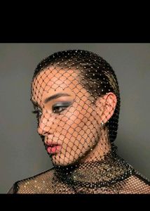 Sparkling Crystal Veil Headgear