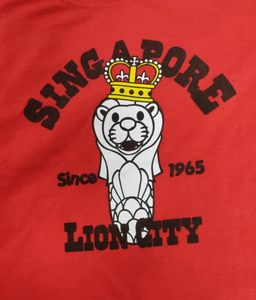 Red Top With Lion City Print For Girls❤