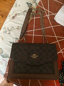 Coach Signature Brown Crossbody Bag