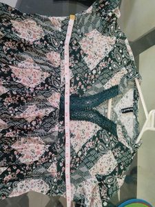 Patchwork Floral Peasant top