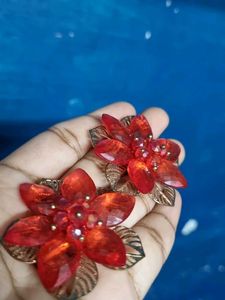 Stunning Red Flower Ring