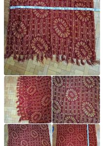 Bohemian Blue Embroidered Shawl 2