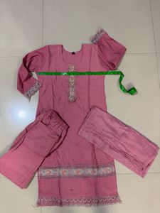 Beautiful Pink Kurta Set with Trousers