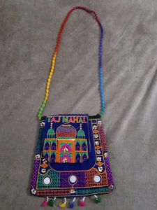Unique Taj Mahal Embroidered Crossbody Bag
