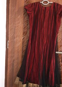Designer Maroon &amp; Black Lehenga Choli