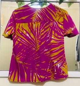 Pink &amp; Yellow Burst Top
