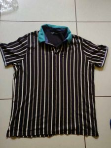 Men's Striped Polo T-Shirt