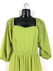 Lime Green Tiered Maxi Dress