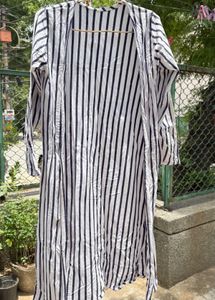 Striped Long Shrug for Women