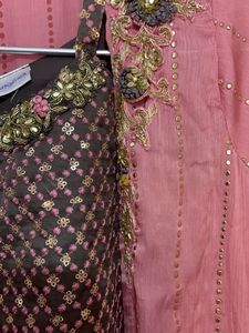 Elegant Pink Kurta Set with Jacket