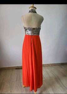 Sparkling Sequin Halter Neck Maxi Dress