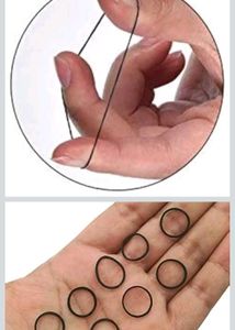 Invisible Elastic Hair Bands (Black)