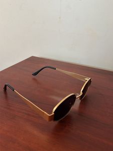 Vintage Oval Sunglasses with Case