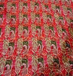 unstitched Kurta Set free gift earring