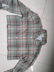 women check baggy style shirt