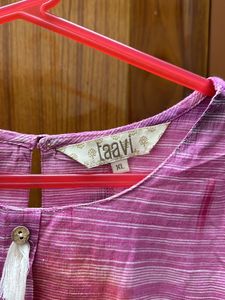 Pink Umbrella Cut Kurta