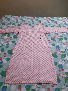 Red White Kurti