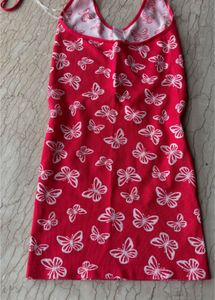 Charming Butterfly Print Mini Dress