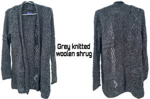 Grey Woolen Shrug