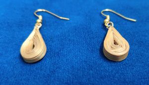 Bamboo Leaf Shape Drop Earrings