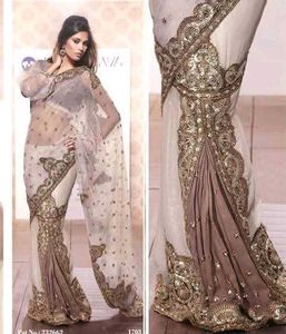 saree with blouse and peticot