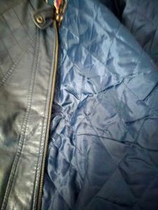 Fort Collins Blue Faux Leather Jacket (Size M)