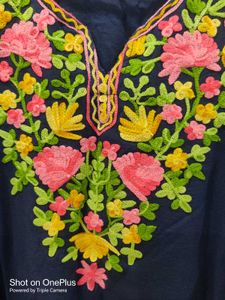 Hand Embroidered Blue Kurta...✨✨💙