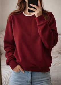 Burgundy Crewneck Sweatshirt