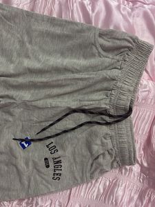 Gray "Los Angles" Wide Leg Lounge Pants