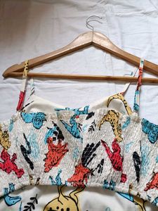 Cute Dinosaur Print Crop Top(fixed price)