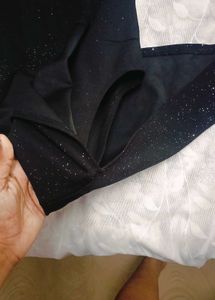 Sparkly Black One-Shoulder  Dress
