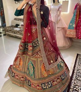 Beautiful Multicolour Unstitched Lehenga