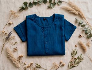 Blue Striped kurti top