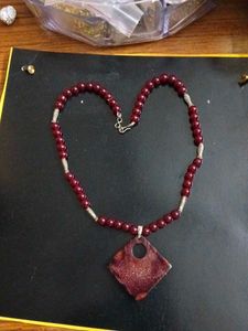 Bohemian Beaded Necklace with Pendant