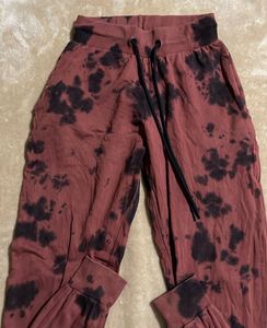 Aesthetic Red Black Joggers