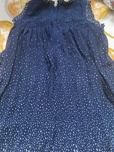 Cute Blue Polka Dot Dress