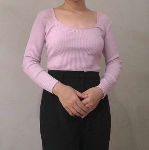 Ribbed Long Sleeve Bodysuit