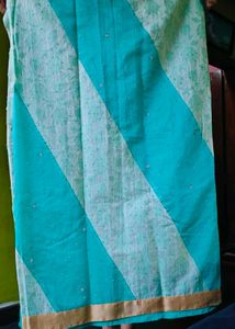 Stylish Sea Green Ethnic saree