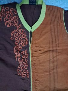 Stylish Brown &amp; Orange Kurta