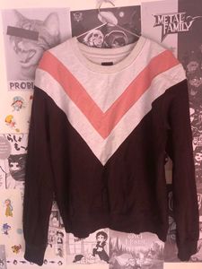 Retro Chevron Print Sweatshirt