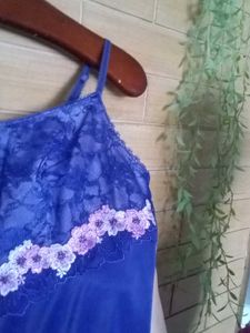 purple 💜Floral Lace Strap Nightdress