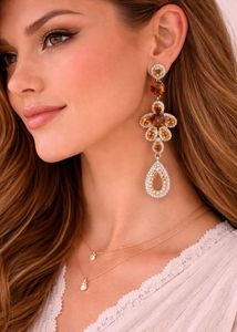 Sparkling Drop Earrings