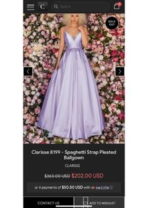 Elegant Lavender Gown