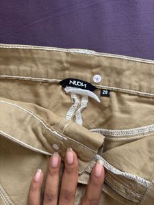 Tan Cargo Skirt