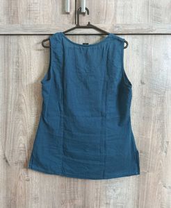 BLUE CHIFFON TOP