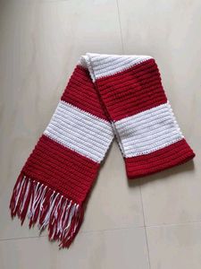 Striped Knit Scarf