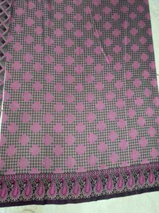 Pink &amp; Grey Dress Material