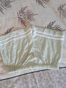 Cute Green Striped Shorts