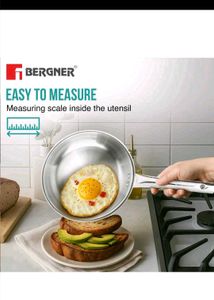 Bergner Fry Pan Triple Steenless Steels