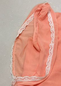 Peach Embroidered Kurti Top